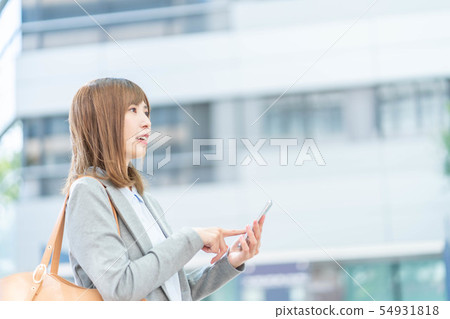 室外女商人少婦 54931818