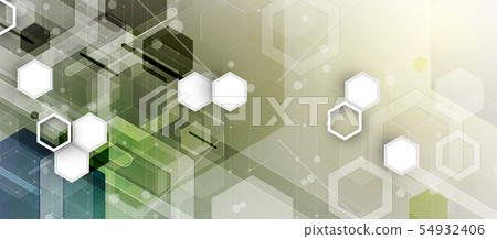 Abstract hexagon background. Technology poligonal Abstract hexagon background. Technology poligonal 54932406