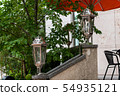 Stylish streetlight of cafe 54935121