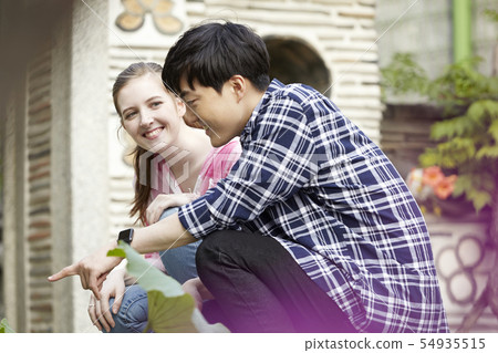 情侶，約會，約會，旅行，旅遊，韓屋，韓國傳統，北村韓屋村，北村，鐘路區，首爾 54935515
