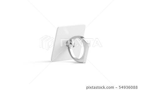 Blank silver phone finger grip mockup for mobile Blank silver phone finger grip mockup for mobile 54936088