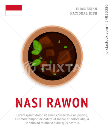 Nasi Rawon. National indonesian dish. Nasi Rawon. National indonesian dish. 54936386
