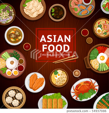 Asian food. Traditional national dishes. Asian food. Traditional national dishes. 54937086