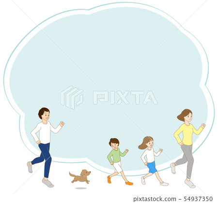 人家庭框架例證 54937350