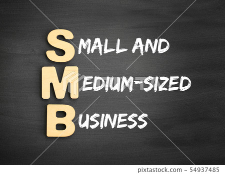 Wooden alphabets building the word SMB Wooden alphabets building the word SMB 54937485
