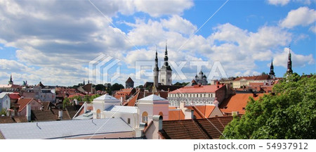 從壘的看法在塔林Helleman塔附近 54937912