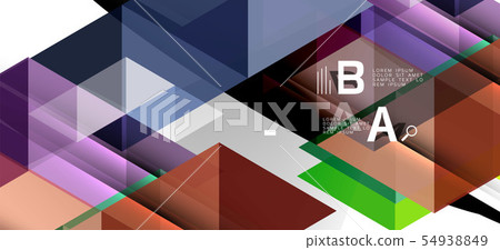 Abstract concept triangle graphic element. Technology background. Banner, poster template 54938849