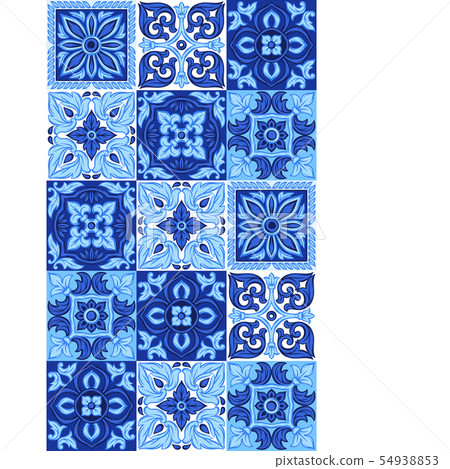 Italian ceramic tile pattern. Ethnic folk ornament. Italian ceramic tile pattern. Ethnic folk ornament. 54938853