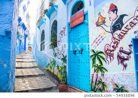 摩洛哥藍鎮舍夫沙萬 54938896