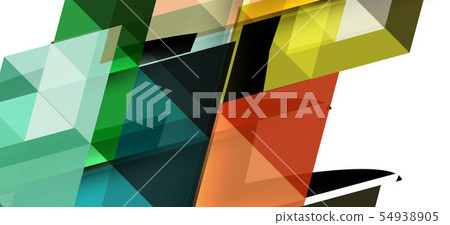 Modern mosaic triangle template background, great design for any purposes. Abstract geometric 54938905