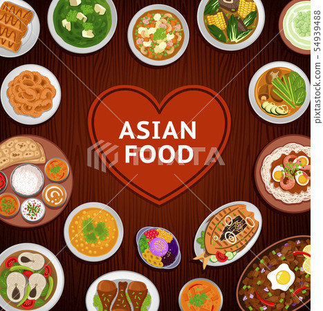 Asian food. National dishes. 54939488