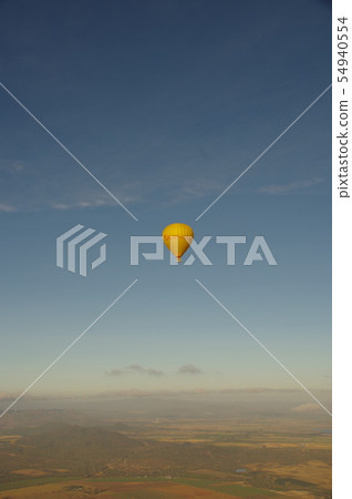 On a hot air balloon On a hot air balloon 54940554