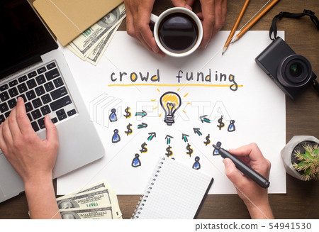 Two people deciding to find business idea for investment 54941530