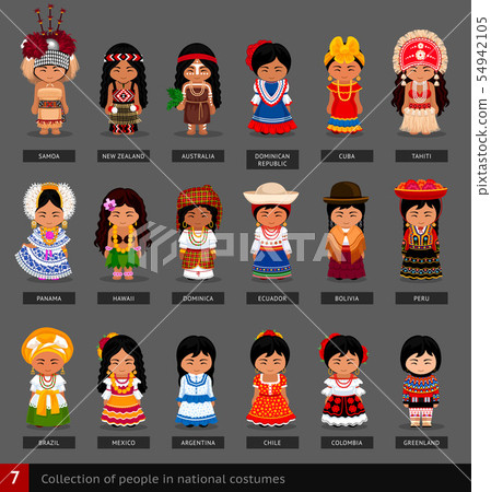 Girls in national costumes. 54942105