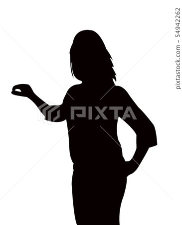 a woman body silhouette vector a woman body silhouette vector 54942262