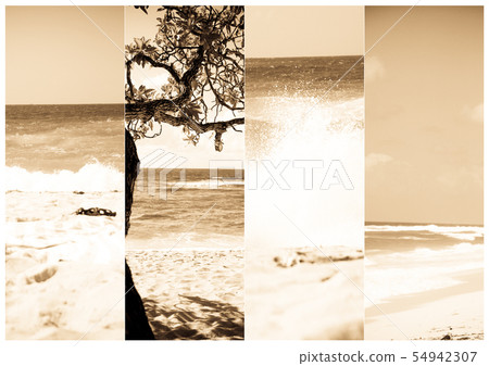 Summer vacations banners. Beach in Bali, Indonesia 54942307