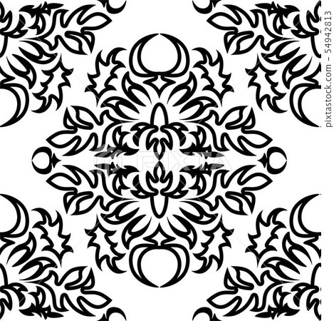 Royal damask pattern for fabric design. 54942813