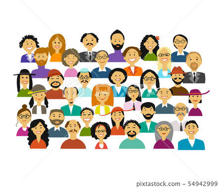 Group of people, background for your design Group of people, background for your design 54942999
