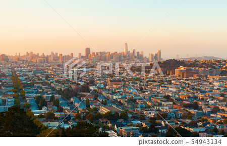 View of San Francisco at twilight View of San Francisco at twilight 54943134
