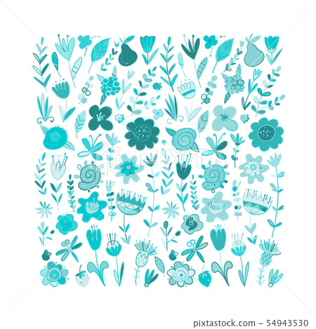 Floral frame for your design Floral frame for your design 54943530
