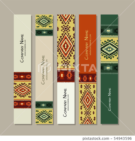Banners design, folk ornament 54943596
