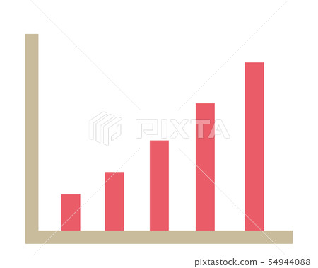 Icon Line Up Bar Chart Stock Chart - Stock Illustration [54944088] - PIXTA