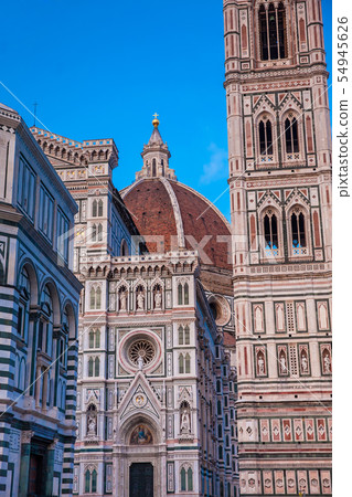 Baptistery, Campanile and Florence Cathedral Baptistery, Campanile and Florence Cathedral 54945626