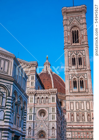 Baptistery, Campanile and Florence Cathedral Baptistery, Campanile and Florence Cathedral 54945627