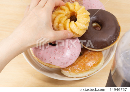甜甜圈充分暴食症暴食症圖像 甜甜圈充分暴食症暴食症圖像 54946767