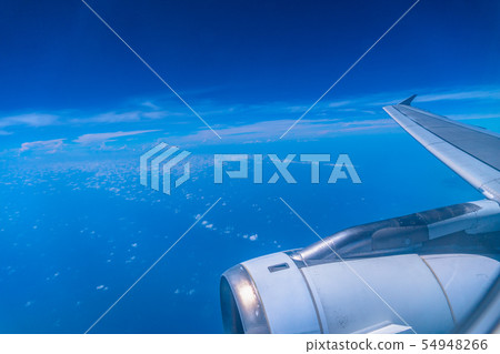 aerial view from the plane window aerial view from the plane window 54948266