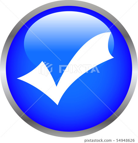 Button switch three-dimensional check mark selection illustration 54948626