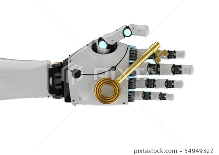 robot hold key robot hold key 54949322