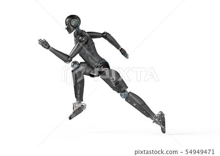 robot jumping or running 54949471