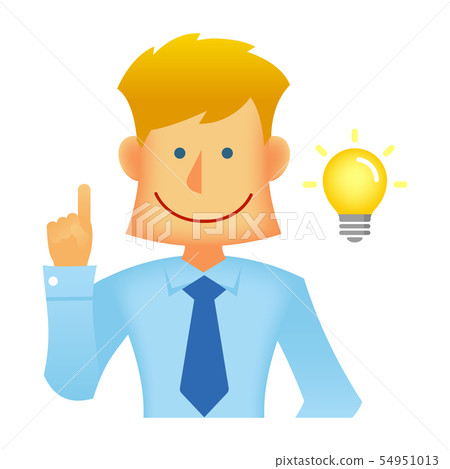 Foreigner / Westerner Young Male Salaryman / Business Man Upper Body Illustration (flash, idea, coming up) Foreigner / Westerner Young Male Salaryman / Business Man Upper Body Illustration (flash, idea, coming up) 54951013