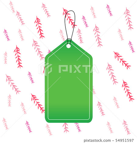 Colored tag vertically positioned rectangle label Colored tag vertically positioned rectangle label 54951597