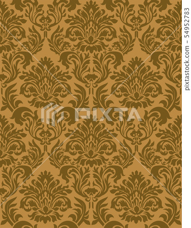 Damask pattern · Damask background illustration _ seamless pattern · continuous pattern _2 color scheme 54952783