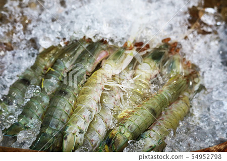 Fresh crayfish seafood on street food can be seen 54952798