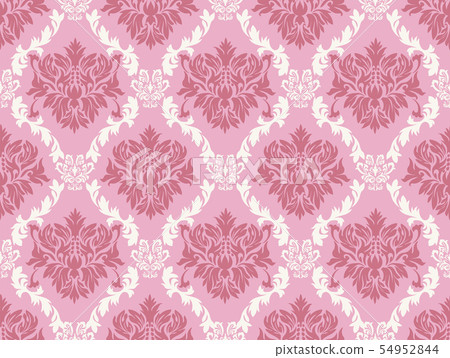 Damask pattern · Damask background illustration _ seamless pattern · continuous pattern _3 color scheme 54952844