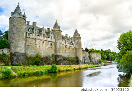 View from the riverside of Josselin castle, 54953560