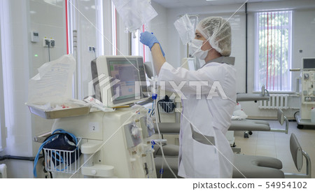 Hemodialysis, artificial kidney apparatus. Saving life. 54954102