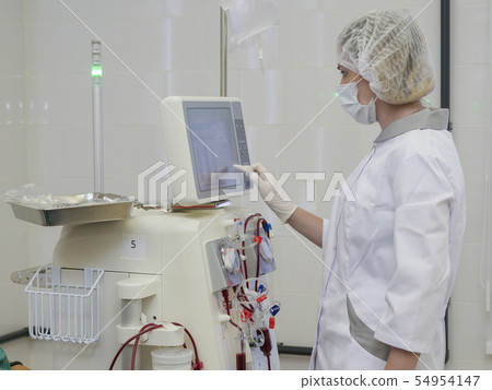 Hemodialysis, artificial kidney apparatus. Saving life. 54954147
