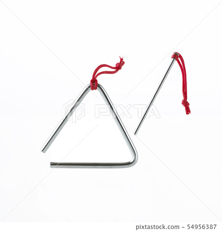 Triangle on white background Triangle on white background 54956387