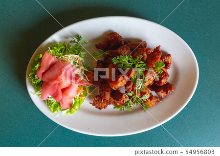Deep fried pork three big soya sauce with 54956803