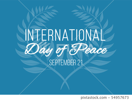 International Day of Peace banner template. 54957673
