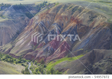 Colorful mountains in Altay Colorful mountains in Altay 54957872