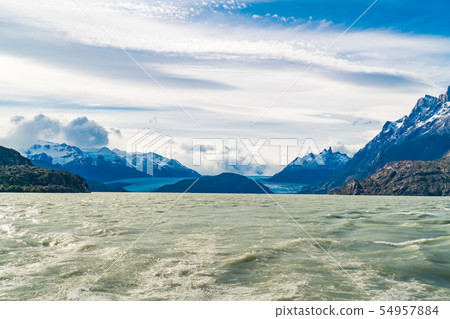 Beautiful landscape of Grey Glacier Beautiful landscape of Grey Glacier 54957884