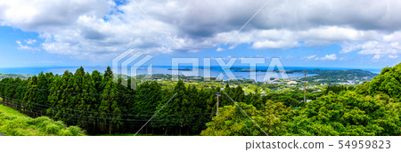 從長野縣佐久市的竹野祗園全景 54959823