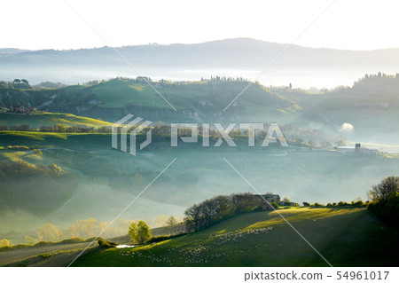 morning on countryside in Tuscany morning on countryside in Tuscany 54961017