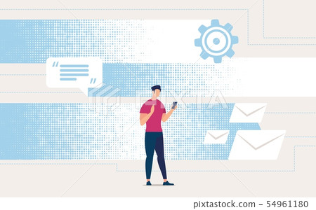 Advertising Flyer Receiving Correspondence Online. 54961180