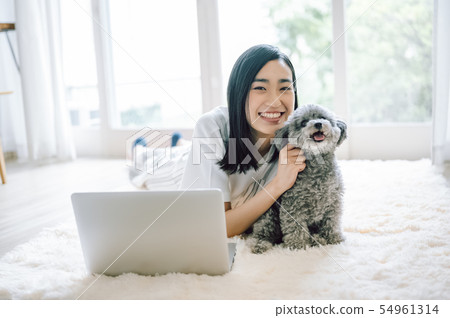 Life with a dog Woman business Life with a dog Woman business 54961314